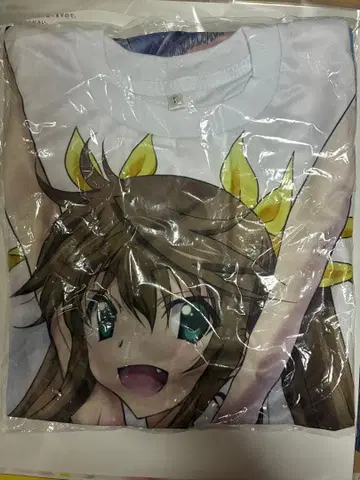 IS 인피니트 스트라토스 풀 그래픽 T셔츠 (스즈네/비치) L사이즈