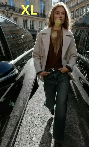 새상품 ZARA 소프트 더블 브레스트 코트