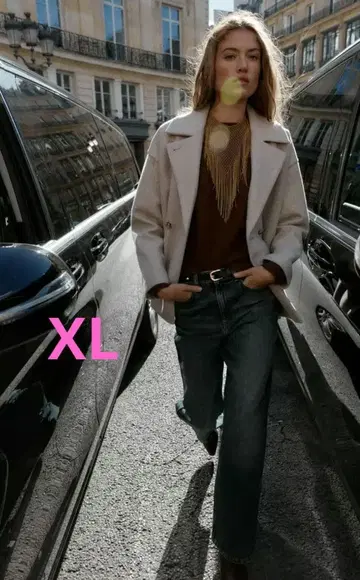 새상품 ZARA 소프트 더블 브레스트 코트