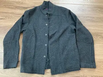 울 스탠드 카라 코트 45rpm