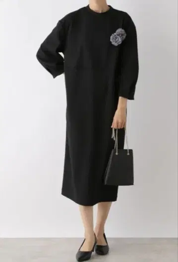 LEPSIM 백 펄 코쿤 원피스