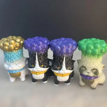 VAG 41 도샤부리 고양이 클리어 축광 가챠 피규어 4개