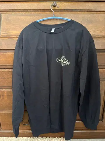 ASPARAGUS 긴팔 T셔츠 L 블랙