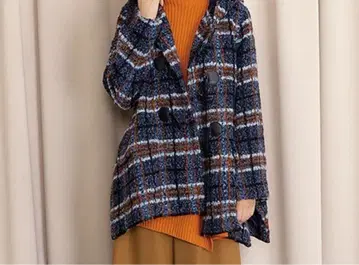 타바사 더플 체크 코트