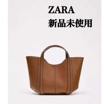 완판템 ZARA 스티치 미니 시티 백 브라운 택 포함 새상품