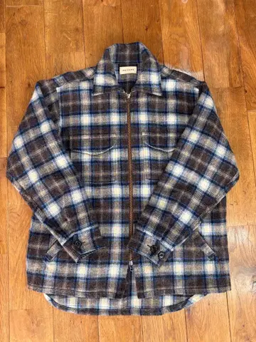 meyame 체크 셔츠 블루종