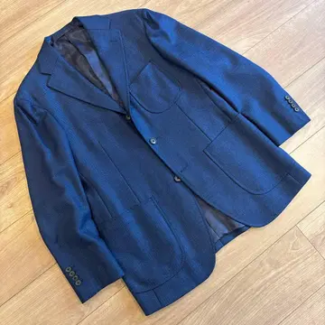 [미사용품] BEAMS F 네이비 테일러드 자켓 size'93S'