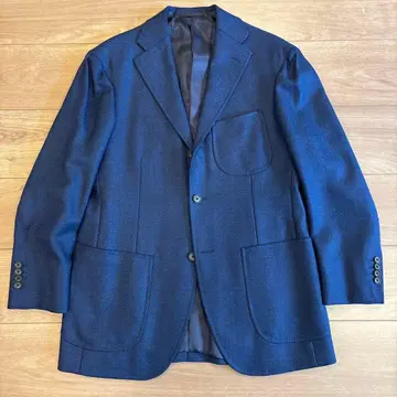 [미사용품] BEAMS F 네이비 테일러드 자켓 size'93S'