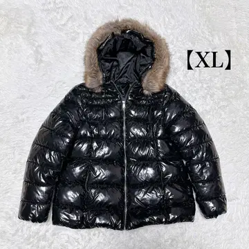 남성용 패딩 자켓 XL 사이즈 퍼 후드 아우터 광택