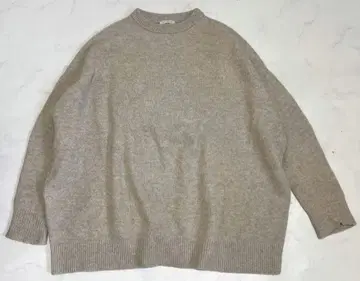 IENA 울 캐시미어 와이드 크루넥 풀오버 니트