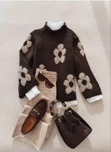 두꺼운 원단 멋지고 귀여운 스웨터 [ 미사용 새상품 ] XLsize