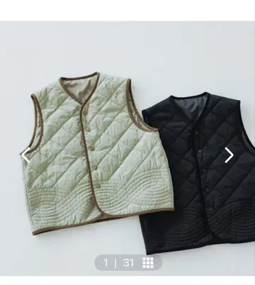 퀼팅 베스트 라이팅 카키 (북유럽 생활 잡화점)