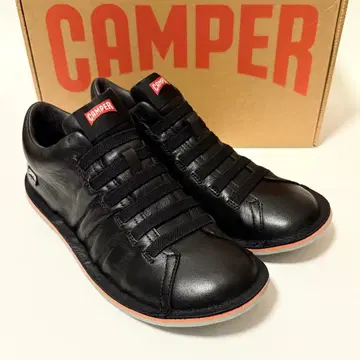 새상품 Camper 캠퍼 Beetle 가죽 스니커즈 블랙