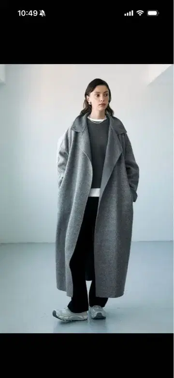 지롱 울 실크 네프 리버 코트 NORC