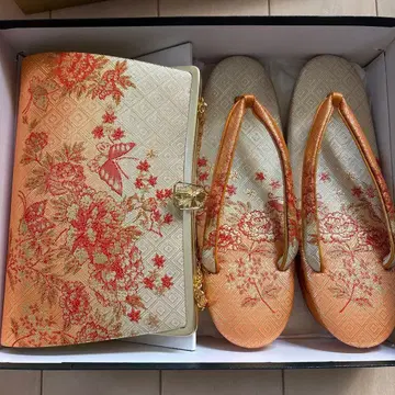 조리와 백 세트 꽃무늬 나비