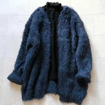 프레임워크 hairy 가디건 샤기 니트 에코 퍼