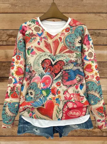 컬러풀 귀여운 스웨터 (단 한 점만 구매) [미사용 새상품] Lsize