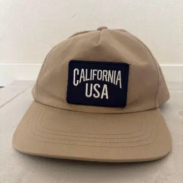 CALIFORNIA USA 스냅백 캡 베이지