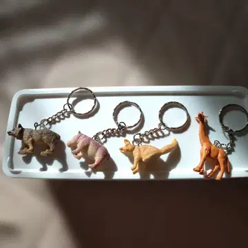 동물 키링 세트 4개