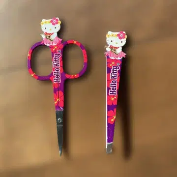[ 미사용 ] 지역 한정 키티 헬로키티 눈썹 가위 하와이 핀셋