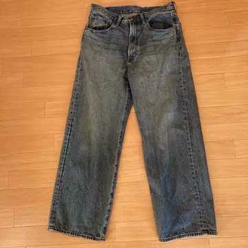 GU 와이드 레그 데님 31 사이즈
