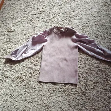 WILLSELECTION 연보라 보타이 달린 상의