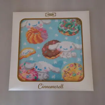 페이러 시나모롤 도넛 패턴 타월 손수건