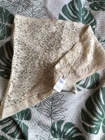 새상품 SM2 레이스 스톨 코튼 천연색