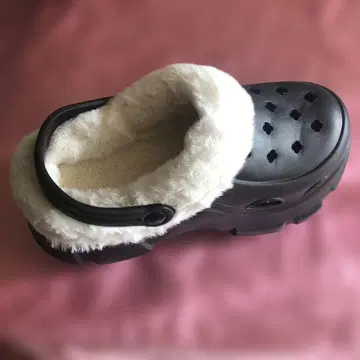 미사용 새상품 25cm 따뜻한 크로그풍 사보 샌들