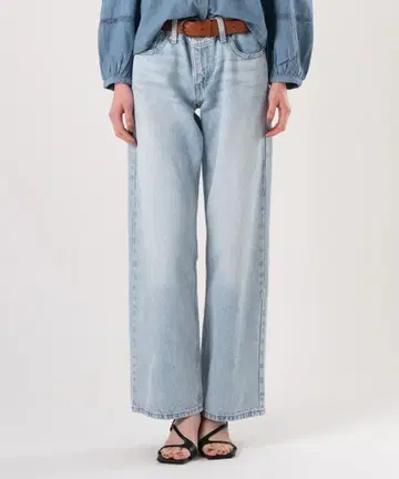 [ LEVI'S ] SUPERLOW 루즈 청바지 라이트 인디고