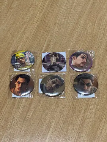 SEGA 용과 같이 마지마 고로 캔 배지 6종 세트