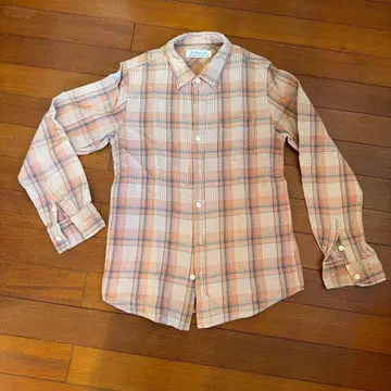 레미 릴리프 긴팔 셔츠 핑크 오렌지 L