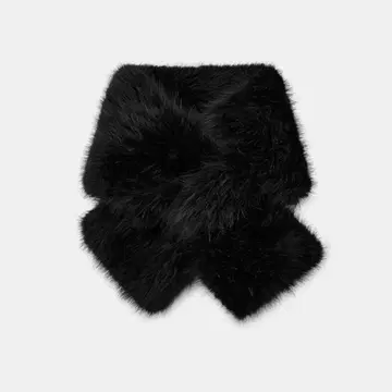 택 포함 새상품 신상 ZARA 자라 인조 모피 스톨