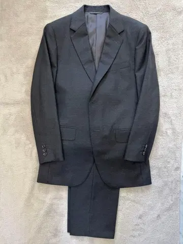 이세탄 남성용 다크 그레이 비즈니스 정장 2버튼 이세탄