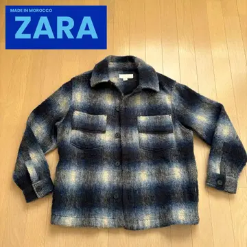 ZARA 레어 모로코제 최고로 멋진 옴브레 체크 모헤어 아우터