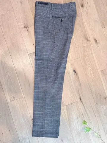 PT01 체크 무늬 슬랙스