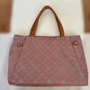 러셋 핑크 모노그램 토트백 A4