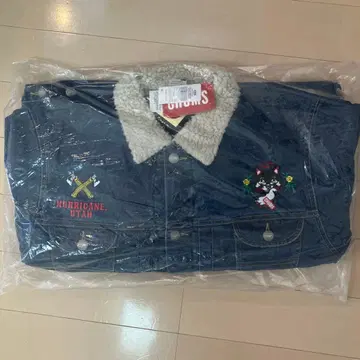 CHUMS 보아 옷깃 데님 자켓 L