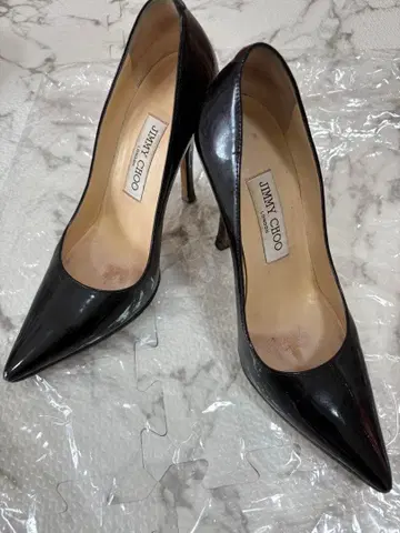 JIMMY CHOO 블랙 하이힐 스틸레토 9cm