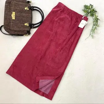 새상품 스트로베리 필드 롱 타이트 스커트 마젠타 핑크 M 사이즈