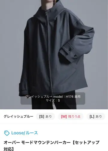 Loose/루스 오버 모드 마운틴 파카 XS