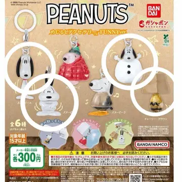 스누피 메지루시 액세서리 5개 세트