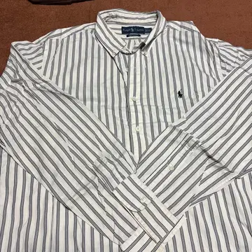 랄프 로렌 코튼 셔츠 스트라이프 셔츠