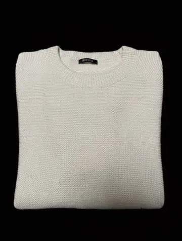 [ 미사용 새상품 ] 3D 니트 크루넥 스웨터 내추럴 L