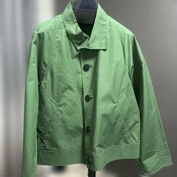 GALERIE VIE 그린 버튼 부착 자켓