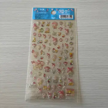 산리오 마이멜로디 피아노 일본풍 여름 씰 유카타 여름 축제