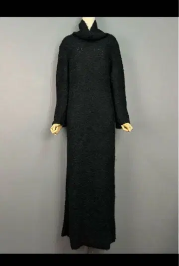 RHC 알파카 롱 원피스 블랙