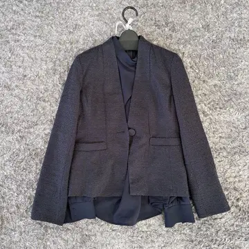 [새상품급] 노카라 자켓 (3종 세트 (블라우스+팬츠))