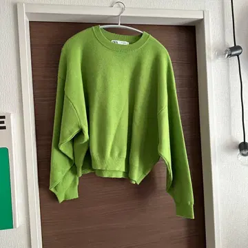 ZARA 그린 돌먼 니트