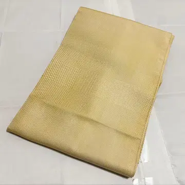 A 기모노 편안함 베이지 계열 색상 무지 순수 실크 나고야 오비 O48